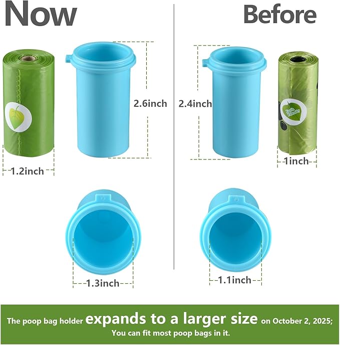 Dog Water Bottle with Food Container & Poop Bag Holder, Travel Water Bowl, Portable Pet Dispenser, Dog Gifts Stuff Accessories Items, Puppy Essentials for Yorkie Chihuahua Walking Hiking
