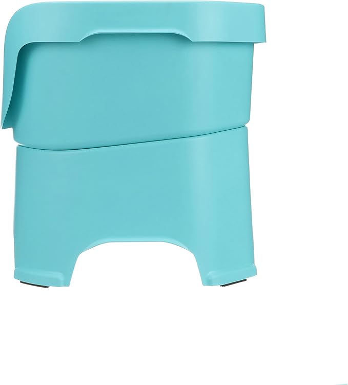 Neater Pet Brands Neater Feeder Deluxe Mess Proof Dog Bowls Elevated for Large Dogs Over 40 lbs, Made in USA, No Spill Raised Dog Food Bowl Stand Feeding Station, Food and Water Bowl Set, Aquamarine