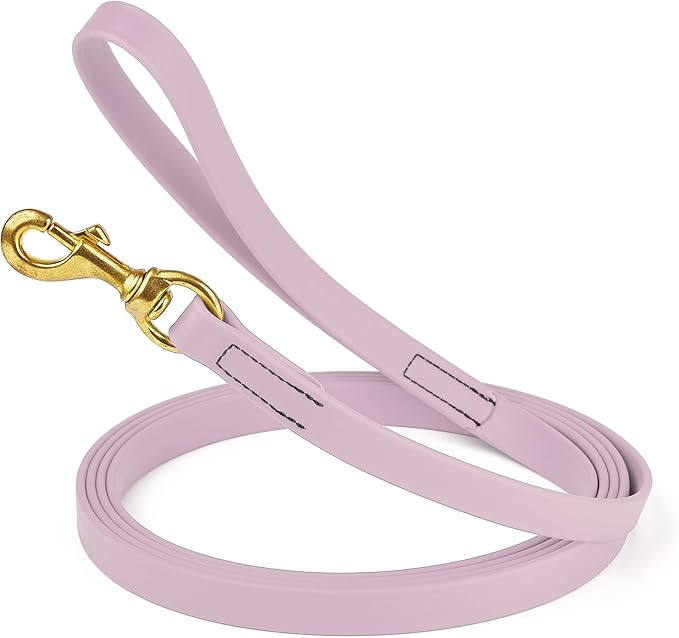 Viper Biothane K9 Working Dog Leash Waterproof Lead for Tracking Training Schutzhund Odor-Proof Long Line with Solid Brass Snap for Puppy Medium and Large Dogs, 20ft Pastel Purple