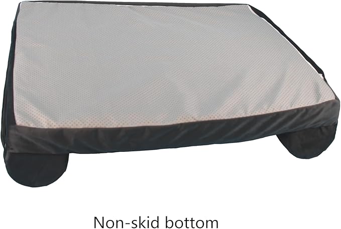 Washable Dog Bed Replacement Cover with Bolster 40 x 32 Inch
