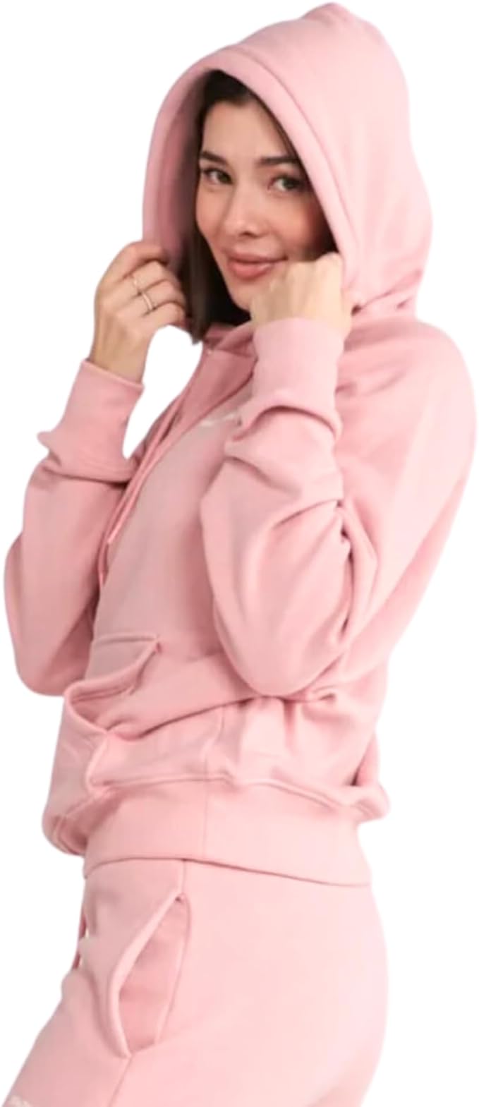 Spark Paws Human Hoodie - Premium Quality, Buttery Soft, Superior Comfort and Fit, Calming Fleece Interior, Suitable for All Styles - Dusty Pink - S