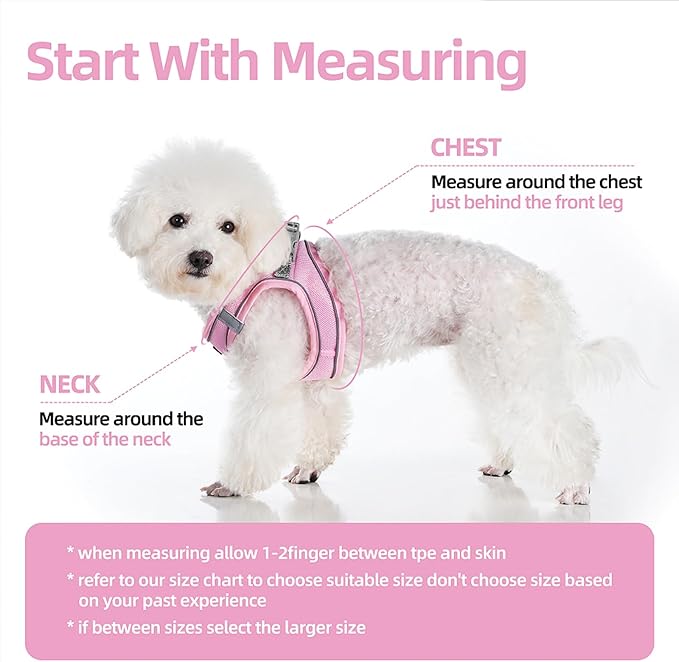 Sparkly Dog Harness Small Sized and Leash Set for Small Dogs Cats,Yellow S Puppy Harness, Step in Soft Dog Reflective Vest, Breathable Mesh Pet Harness. (Yellow, S)