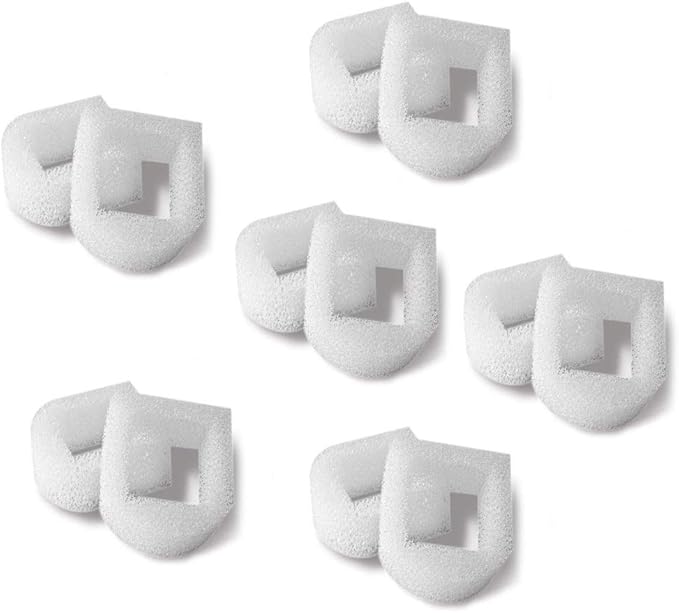 Camessy Qzbhct Foam Pre Filter fit for Drinkwell Stainless Steel 360 Lotus Avalon for Pagoda pet Dog and Cat Water Fountains (12 Pack)