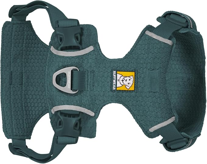 Ruffwear, Front Range Flex Dog Harness, Engineered Knit Construction for Ultimate Fit and Mobility, Lightweight Flexible Everyday Harness with Dual Leash Clips, Deep Teal, XX-Small