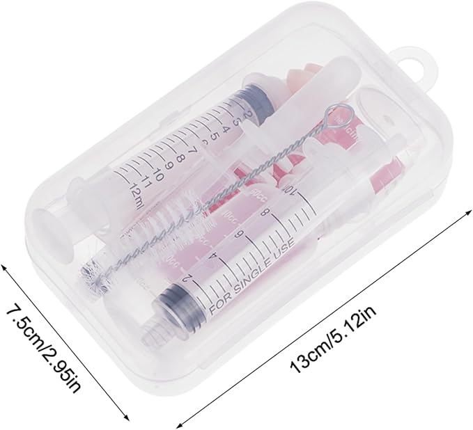 11 pcs Pet Nursing Kit Nursing Bottle Kits Kitten Bottle Feeding Set with Nursing Nipples Formula Dispenser Liquid Syringe for Newborn Puppies and Kittens for Small Cat Dog Animals