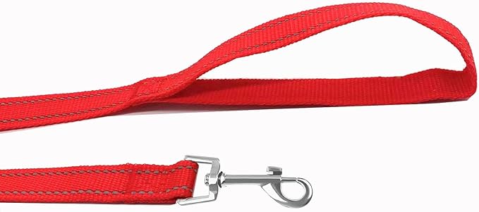 Nylon Training Dog Leash for Small Medium Dogs, 15ft 20ft 30ft 50ft 100ft Reflective Long Leash Dog/Puppy Lead for Obedience Recall Training, Camping