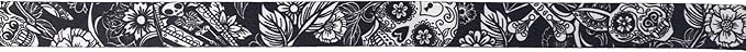 Wolfgang Heavy Duty, Adjustable Dog Collar with Quick Release Nylon Buckle for Walking & Training, LosMuertos Print, Small