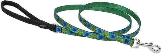 LupinePet Originals 1/2" Tail Feathers 6-foot Padded Handle Leash for Small Pets