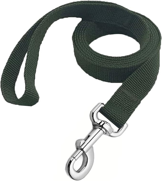 Strong Nylon Dog Leash, 4FT/ 5 FT/ 6FT Dog Leashes for Medium Large Dogs(4 FT, Green)