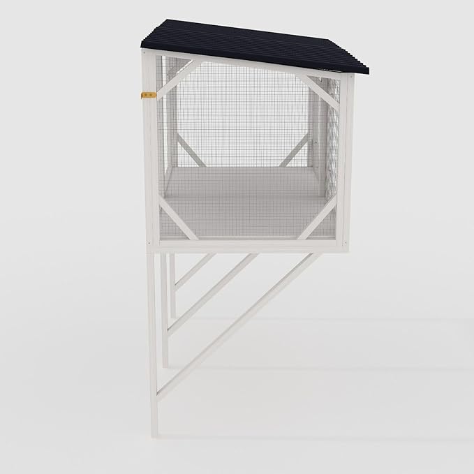 Cat Window Box Catio, Outdoor Cat Enclosure, All-Weather Window Perch for Indoor Cats, Safe Sunbathing Space with 360° View, Easy Installation for Home, Apartment