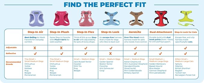 Best Pet Supplies Voyager Step-in Air Harness - All Weather Mesh, Reflective, No Pull Harness for Dogs, Cats - Secure with Hook & Loop Fastener, Buckle, Double D-Rings - Royal Blue/Black Trim, XS