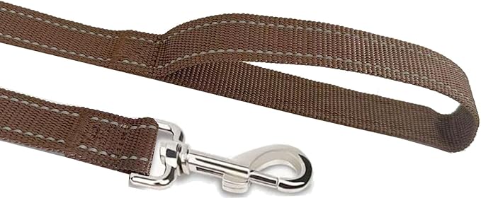 Reflective Dog Leash 4Ft /5 Foot /6 Feet Long, 1 Inch Wide, for Small and Medium Dogs