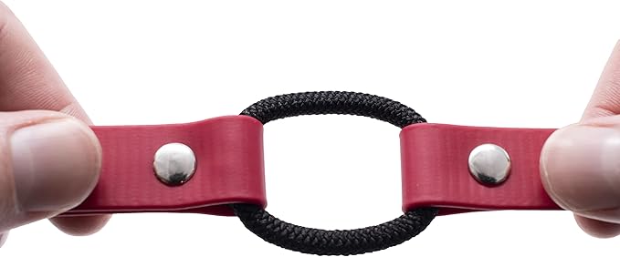 Educator Quick Snap Bungee Dog Collar, Biothane Waterproof & Odorproof, Easy Connect Clasp & D-Ring, Comfort Loop, Trim to Fit, 3/4-Inch, Red – Fits ME-300, ET-300/400, EZ-900, PE-900, PG-300