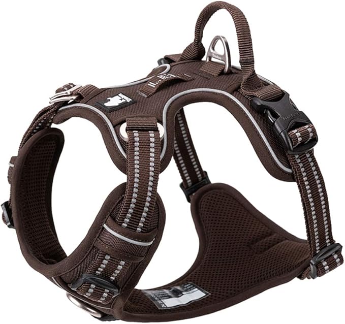 TRUE LOVE Dog Harness No Pull Nylon Reflective Pet Harness Adjustable Comfortable Control Step-in Brilliant Colors Truelove TLH56512