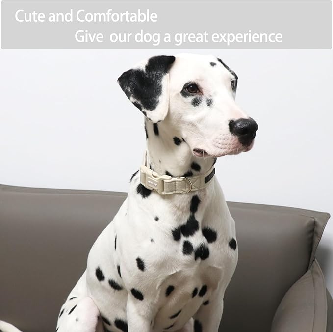 ARING PET Cotton Dog Collar-Soft Dog Collar for Small Dogs, Lightweight Comfortable Pet Collars with Quick Release Buckle for Small Medium Large Dog