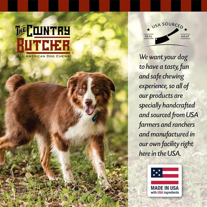 10" Meaty Beef Rib Dog Bones, Made in USA, Natural Dog Chews for Light to Moderate Chewers & Medium to Large Size Dogs, 4 Count