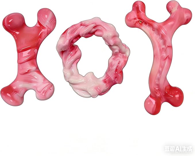 Rensh Tough Dog Chew Toys for Aggressive Chewers, Almost Indestructible Dog Toys for Medium Large Breed, Super Bone Chew Toy to Keep Them Busy & Reduce Boredom, Teeth Cleaning & Training, Milk Flavor