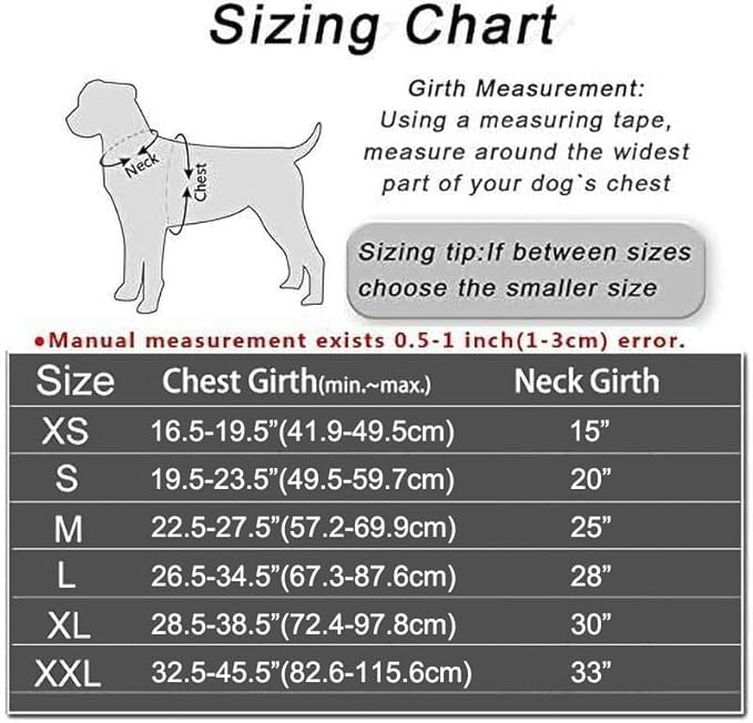 JSXD Dog Harness,No-Pull Service Dog Harness with Handle Adjustable Outdoor Pet Dog Vest 8M Reflective Nylon Material Vest for Breeds,Easy Control for Small Medium Large Dogs