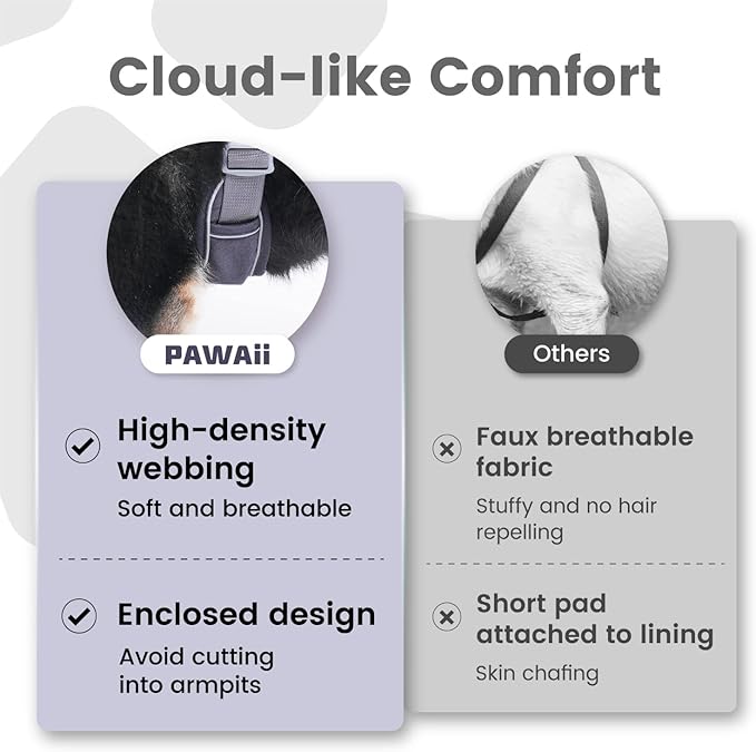 Pawaii No Pull Dog Harness with Pet ID Tag,Reflective Strips No Choke Front O Ring Breathable Mesh Adjustable Soft Padded Pet Vest with Easy Control Handle for Small Dogs