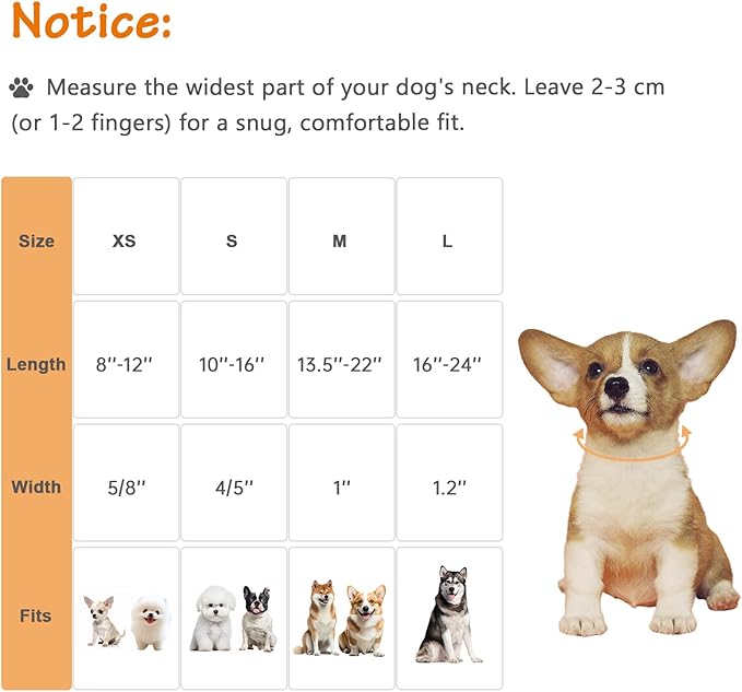 Fall Dog Collar ??Halloween & Thanksgiving Dog Collars for Large Dogs ??Soft & Comfortable Autumn Puppy Collar with Quick Release Buckle, Large Dog Collars for Girl Boy Dogs-L