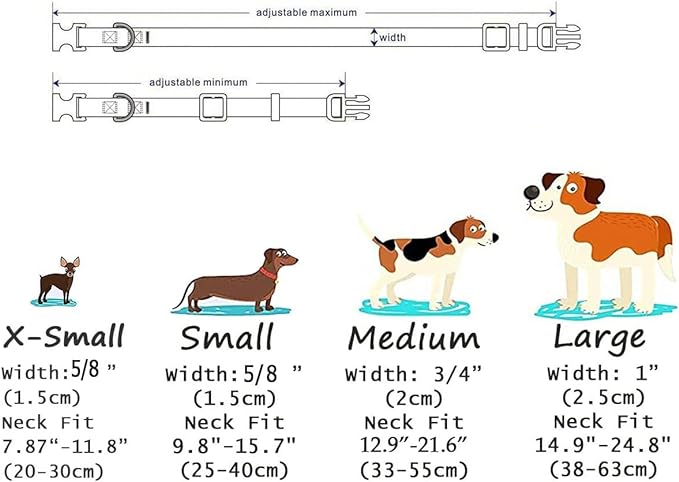 Mihqy Dog Collar with Bohemia Floral Tribal Geometric Patterns - Soft Ethnic Style Collar Adjustable for Small Medium Large Dogs(Pink Leopard,XS)