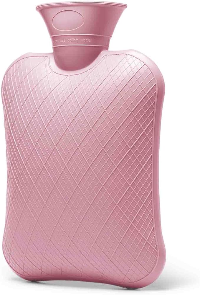 FORICOM Hot Water Bottle for Pain Relief，Period Cramps,Menstrual, Hot Water Bag for Sleeping, Tummy. 2Liter,Non Toxic Silicone