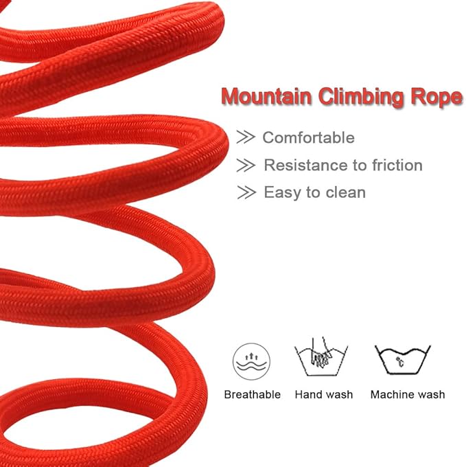 MayPaw 4/6 /8/10 FT Dog Leash, Classic Solid Colors, Strong Nylon Rope Dog Leash Reinforced with Leather Tailor Connection Heavy Duty Silver Clasp (red, 6ft*1/2")