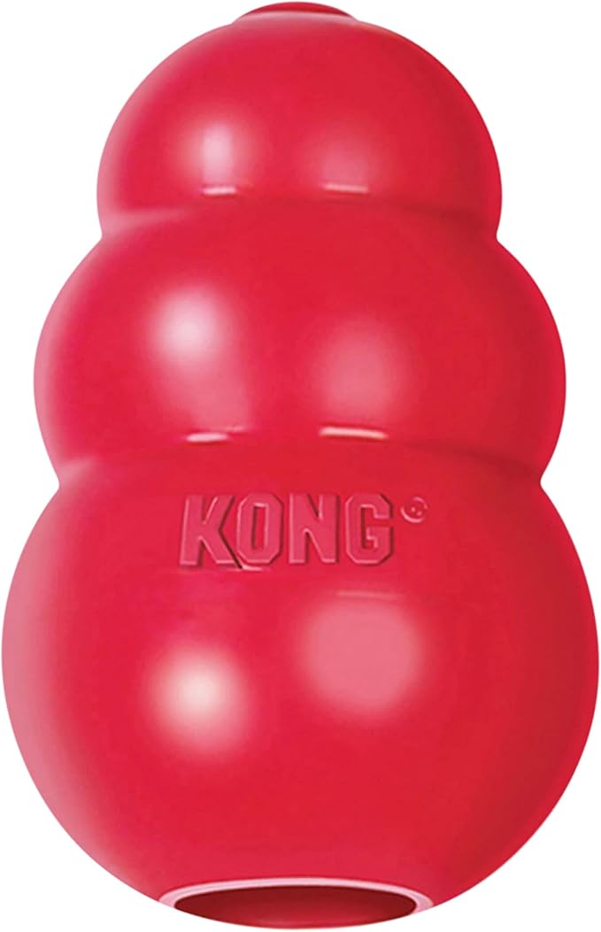 KONG Classic Stuffable Dog Toy - Fetch & Chew Toy for Dogs - Treat-Filling Capabilities & Erratic Bounce for Extended Play Time - Durable Natural Rubber Material - for Extra Small Dogs
