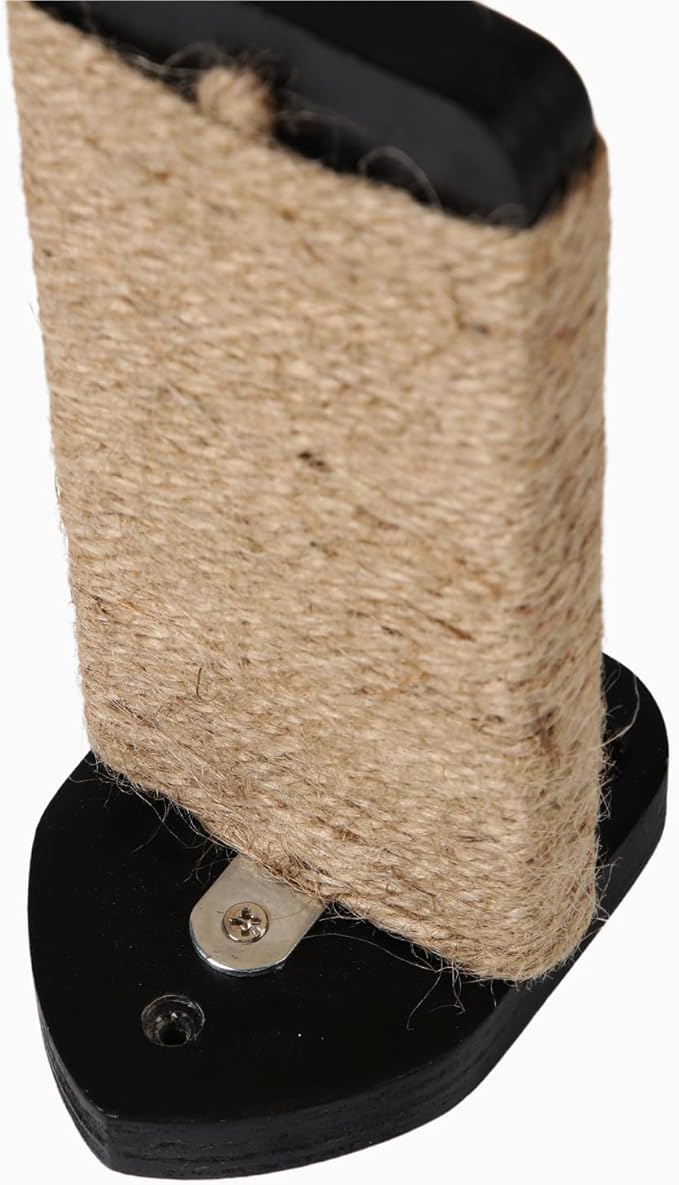 3 Pcs Cat Steps and Perches for Wall, Climbing Shelf With Hemp Rope, Wall-Mounted Furniture Set With Scratching Pads for Playing (Black)