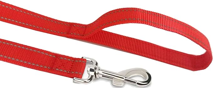 Reflective Dog Leash 4Ft /5 Foot /6 Feet Long, 1 Inch Wide, for Small and Medium Dogs