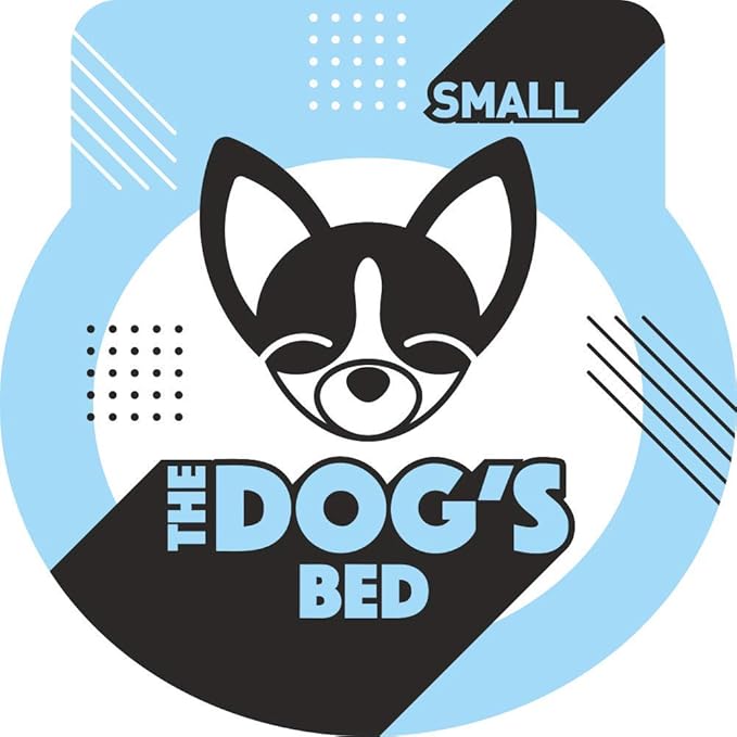 The Dog’s Bed Orthopedic Memory Foam Dog Bed Mattress, Oford Fabric, Blue with Red Trim, S, 4-Inch