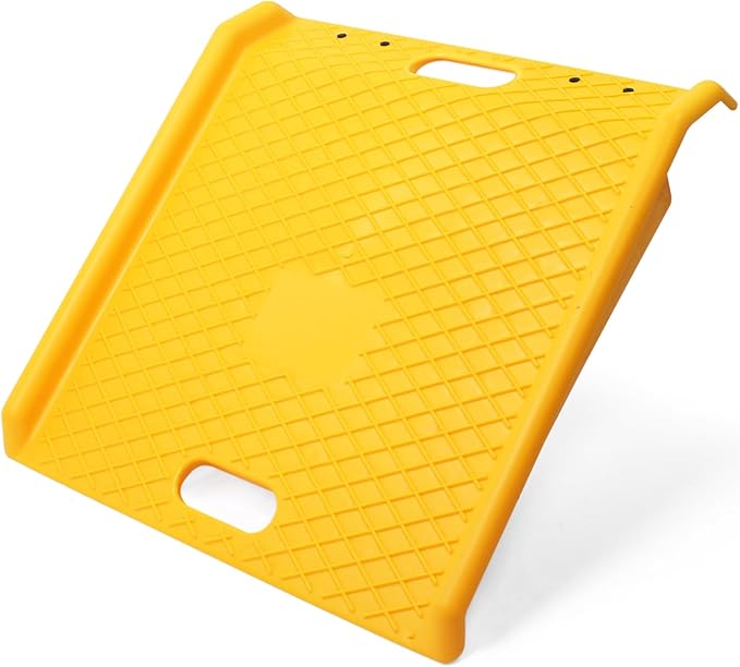MaxxHaul Portable Curb Ramp 1000 lbs Capacity Heavy Duty Polypropylene Loading Ramp for Furniture Dolly Hand Truck and Moving Cart Non‑Slip Threshold Ramp for Driveway and Steps (50962)