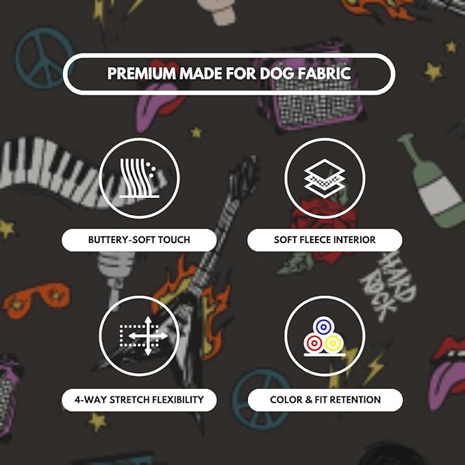 Spark Paws Human Hoodie - Premium Quality, Buttery Soft, Superior Comfort and Fit, Calming Fleece Interior, Suitable for All Styles - Rock and Roll - 2XL