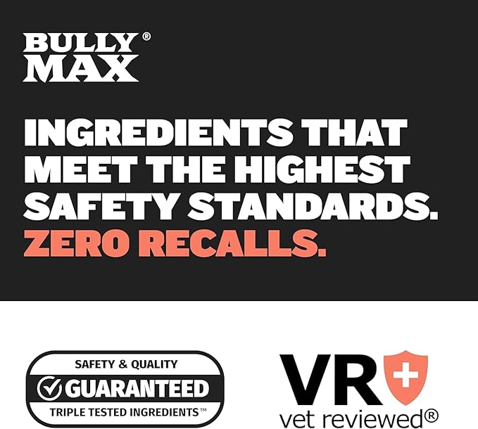Bully Max 2-in-1 Puppy Vitamins - 30 Chewable Tablets for Growth & Development of Puppies - Multivitamin Treats & Essential Dog Supplements for Small Dogs & Large Breed Growing Pups - 3 Bottles