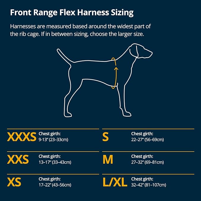 Ruffwear, Front Range Flex Dog Harness, Engineered Knit Construction for Ultimate Fit and Mobility, Lightweight Flexible Everyday Harness with Dual Leash Clips, Polar Blue, XX-Small