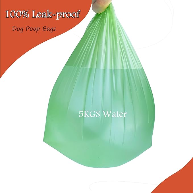 Dog Poop Bags for Most Pooper Scooper Swivel Bin, 200 Count 100% Leak Proof Poop Bags for Dogs, Large Enough for Common Pooper Scoopers