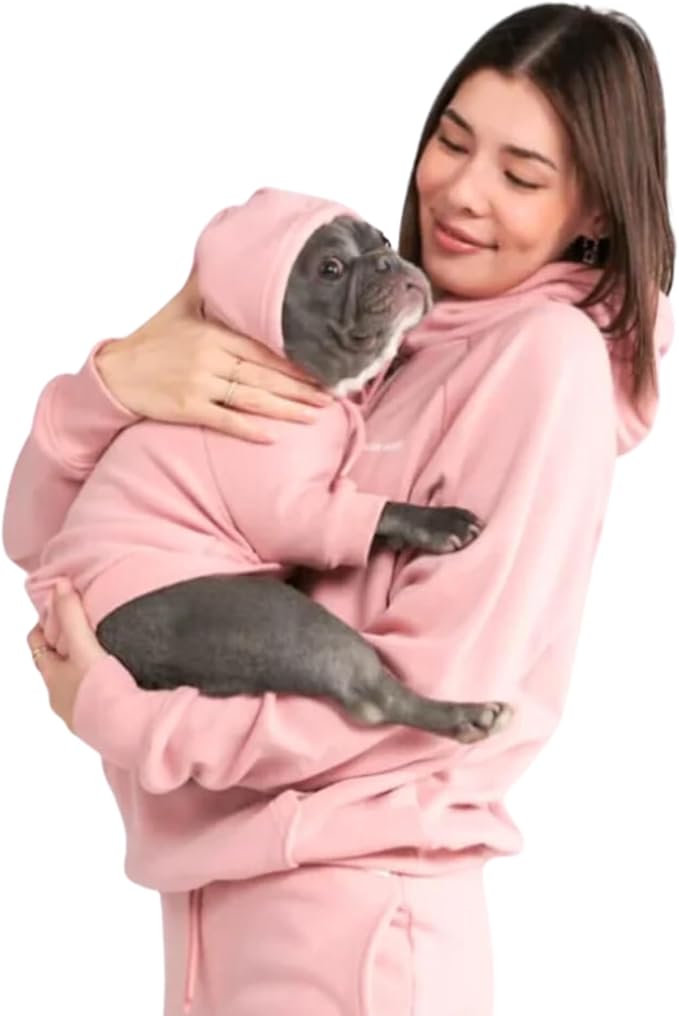 Spark Paws Human Hoodie - Premium Quality, Buttery Soft, Superior Comfort and Fit, Calming Fleece Interior, Suitable for All Styles - Dusty Pink - S