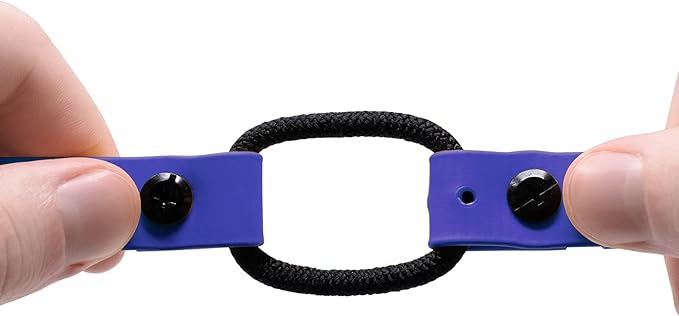 Educator Quick Snap Bungee Dog Collar, Biothane Waterproof & Odorproof, Easy Connect Clasp & D-Ring, Comfort Loop, Trim to Fit, 3/4-Inch, Blue – Fits ME-300, ET-300/400, EZ-900, PE-900, PG-300