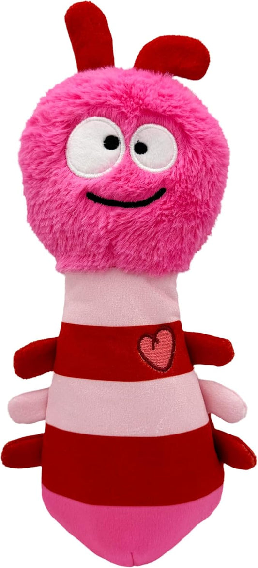Huxley & Kent Funny Dog Toy w/Squeaker – Valentine's Day Power Plush Squeaky Dog Toys for Small, Medium & Large Dogs – Soft Stuffed Animal for Indoor Play & Fetch - Fetchies Love Bug, One Size