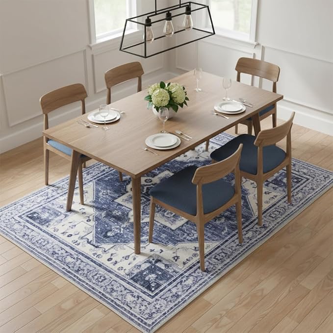 Muddy Mat짰 Admiral 2ft x 10ft Washable Area Rugs for Living Room, Bedroom & Dining Room ??Modern Soft Low Pile Non Slip Carpet ??Pet Friendly Waterproof Foldable Rugs for Home