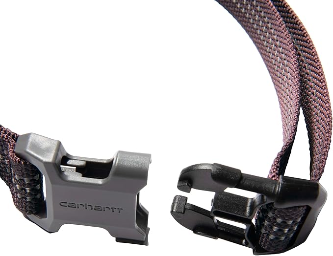 Carhartt Nylon Webbing Dog Collar, Fully Adjustable W/Durable Side Release Buckle, Deep Wine, Large