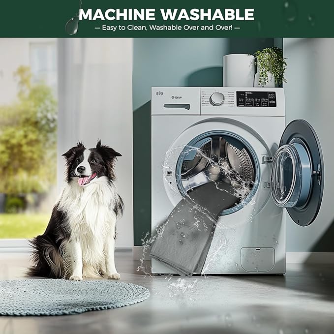 FXW Washable Pee Pads for Dogs, Puppy Pads with Super Absorbent, Specifically Designed for FXW Rollick/Homeplus 32inch 8 Panels Dog Playpen, 71" Square, Gray, 1 Pack