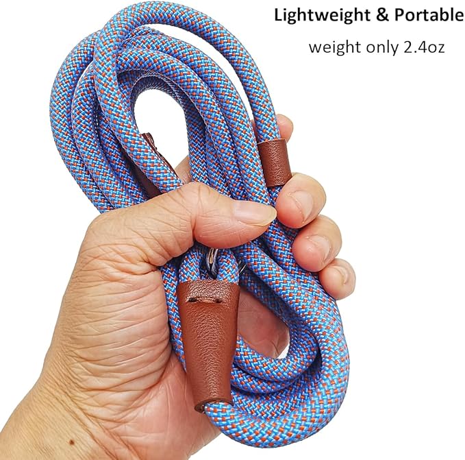 BTINESFUL 7ft Slip Lead Dog Leash, Strong Nylon Rope Leash, 1/4" Dog Training Lead for Small Medium Dogs, 14+ Colors