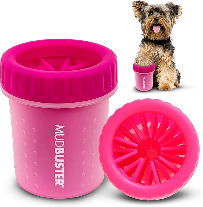 Dexas Dog Paw Cleaner, Small, Pink, Dog Accessories and Pet Supplies