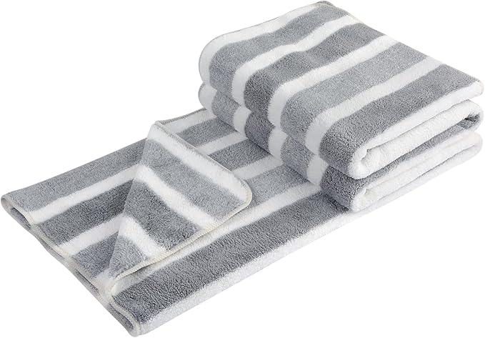 KinHwa Dog Towel Super Absorbent Pet Bath Towel Microfiber Dog Drying Towel for Small, Medium, Large Dogs and Cats 30inch x 50inch 1 Pack Light-Gray