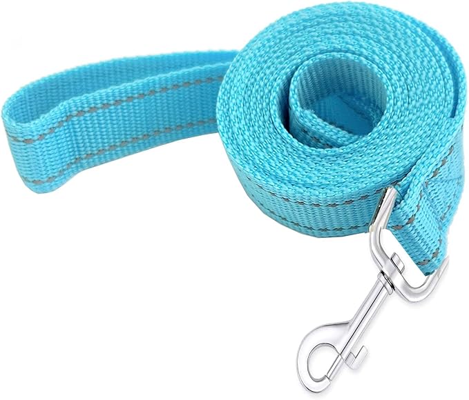 Reflective Dog Leash 7Ft /8 Feet Long, 1 Inch Wide, for Small and Medium Dogs