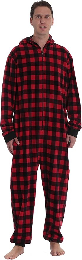 #followme Matching Adult Onesie for Family, Couples, Dog and Owner Buffalo Plaid