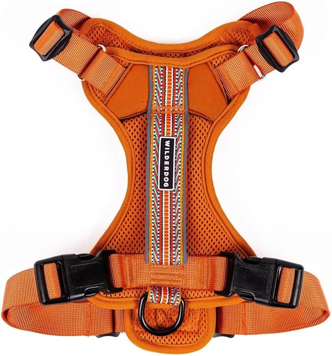 Wilderdog Lightweight Dog Harness with Reflective Straps - Large - Sienna