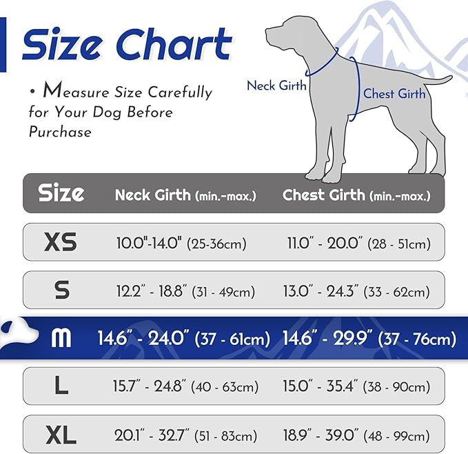 Eagloo Dog Harness for Large Dogs, No Pull Service Vest with Reflective Strips and Control Handle, Adjustable and Comfortable for Walking, No Choke Harness with 2 Metal Rings, Blue & Orange, M