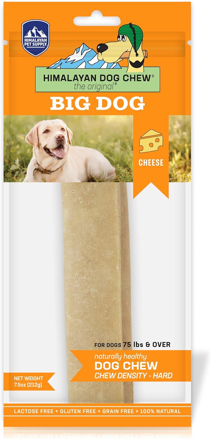 Himalayan Dog Chew for Big Dogs - Long Lasting, Stain Free, Protein Rich, Low Odor - Natural, Healthy & Safe - No Lactose, Gluten Or Grains - XXLarge for Dogs 75 Lbs & Larger - an Everest Sized Treat